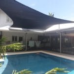 Shade covering pool — Shade Sails in Edmonton, QLD