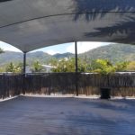 Shade over empty deck — Shade Sails in Edmonton, QLD
